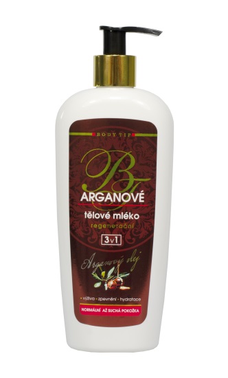 Vivaco Tělové mléko zpevňující s BIO arganovým olejem BODY TIP 400 ml