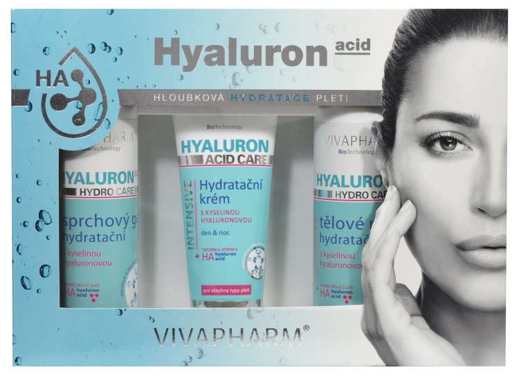 Vivaco Dárková kazeta kosmetiky s kyselinou hyaluronovou varianta II